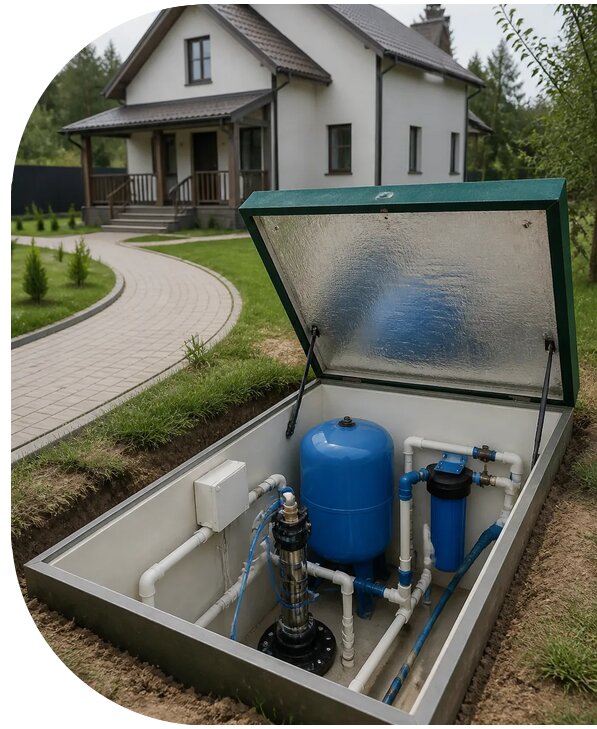 Автономное водоснабжение дома в Черкесске от 152940 р. | АПаруса-Чрк
