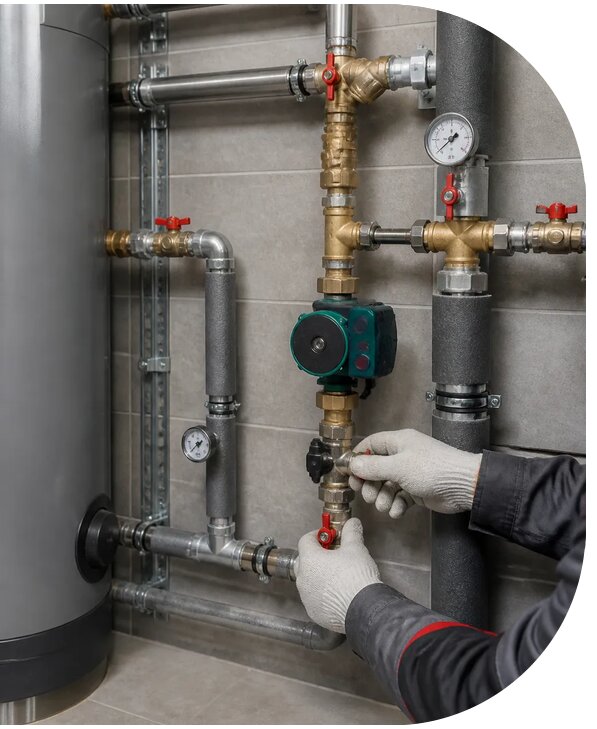 Монтаж рециркуляции горячего водоснабжения в Черкесске
